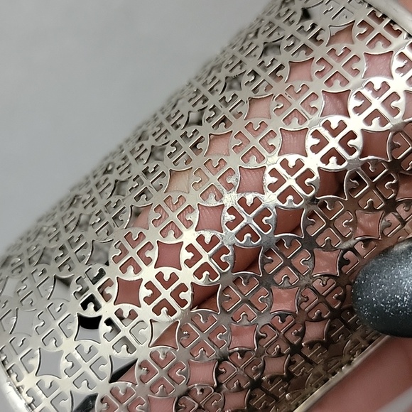 Tory Burch Intricate Silver Cuff Bracelet - Picture 9 of 12
